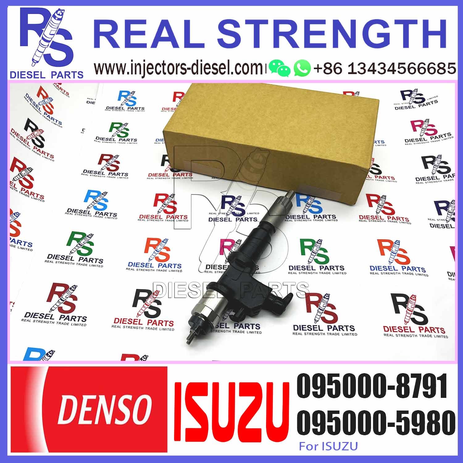 Common Rail Fuel Injector Assembly 095000-8790 095000-8791 095000-8792 095000-8793 8-98140249-3 For ISUZU 6UZ1