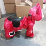 Plush electric toy car / child birthday gift / Square Park ride electric Trojans
