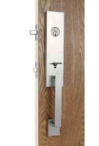 Wholesale Zinc Alloy Entrance Door Handle Sets For 45mm - 70mm Door Thickness from china suppliers