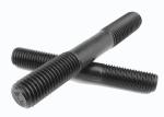 Industrial Carbon Steel Double Ended Bolts M4 - M48 With Nuts Black Color