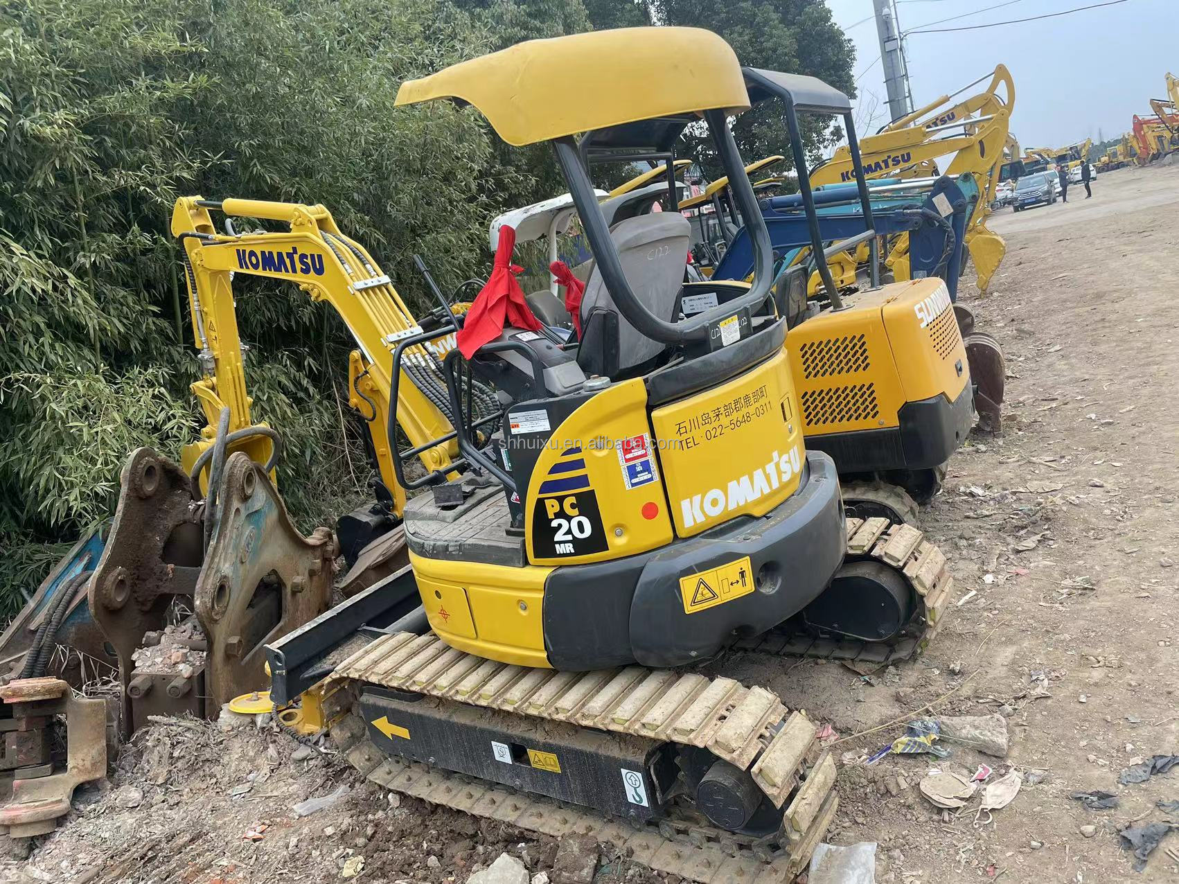 Smallest mini excavator Komatsu PC20 without cab small digger used machinery mini the excav best excav crawler