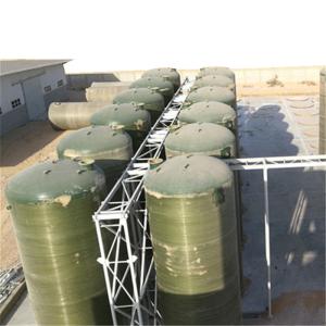 Wholesale Non Toxic 2.5CBM Green FRP Septic Tank Acid Material Storage Light Weight from china suppliers