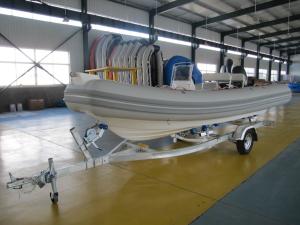 Wholesale Professional Galvanized Steel Boat Trailer 550cm Durable Single Axle Boat Trailer from china suppliers