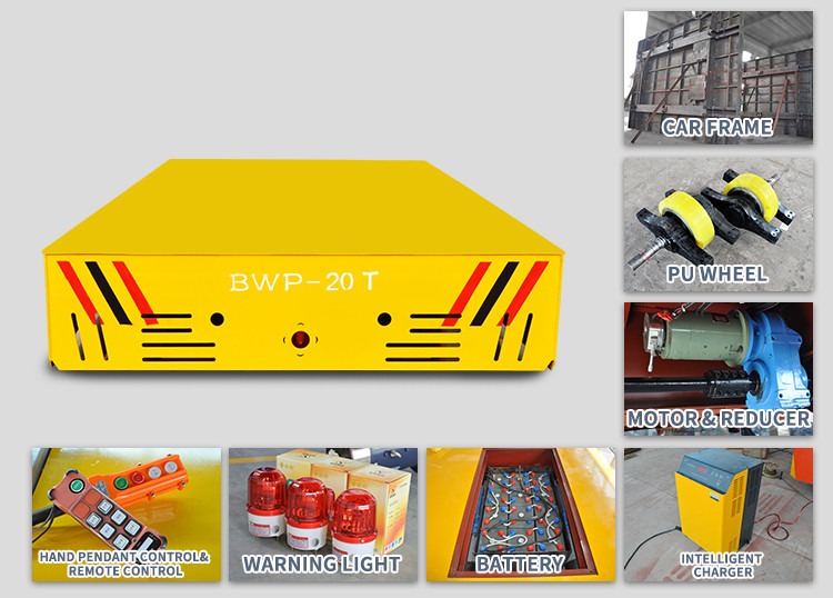 Intelligent Charger Trackless Transfer Cart Steerable Q235 Material 12 Months Warranty