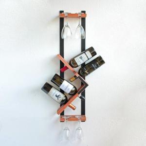 Wholesale Unique Vertical Decorative Wine Rack Wall Mounted , Hanging Stemware Glass Holder from china suppliers