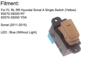 Wholesale Auto Power window switch FR,RL,RR for Hyundai sonata 8 Single switch 2011-2015 OE 93570-3S000,93570-3S000RY from china suppliers