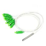 Stainless Steel Tube 250um 2.0mm cable Fiber PLC Splitter 1x8 used in PON ODN