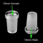 Clear Glass Bongs Accessories 18mm Male To 14mm Female Reducer Mini Converter