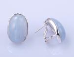 Colorful CZ Stud Earrings Nickel Free Silver Jewelry For DIY Gifts And Jewelry