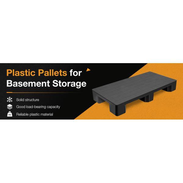 Factory Heavy Duty Grid Tianzi Forklift Logistics Warehouse Moisture Proof Plastic Pallet Recycled Black Plastic Pallet Black Color For Export