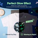 Glow In The Dark DTF Film Luminous Textile DTF Heat Transfer Film 30cm 60cm