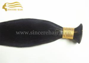 Wholesale 20&quot; Straight Hair Extensions Bulk Hair for sale, 20&quot; Black Straight Real Virgin Remy Human Hair Bulk Extensions For Sale from china suppliers