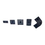 MV-EC3030R Plastic Nylon Cover Black Profile End Cap