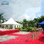 Outdoor Large Pagoda Party Tent Temperature Resistance Easy Cleaning