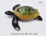 Metal turtle jewelry box bedside turtle enamel metal jewelry box