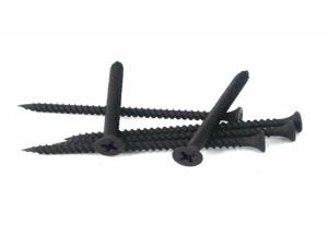 Wholesale 2mm 3mm Carbon Steel 4.8 Black Oxide Cross Recessed Countersunk CSK Wood Tapping Screw DIN7997 For Furniture from china suppliers
