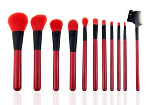 Wholesale Red Natural Synthetic Hair Makeup Brushes Professional Makeup Brush Kits from china suppliers