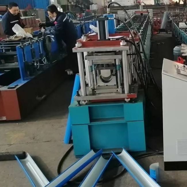 19 Stand Gutter Downspout Roll Forming Machine 7.5KW For Galvanized Steel Coils