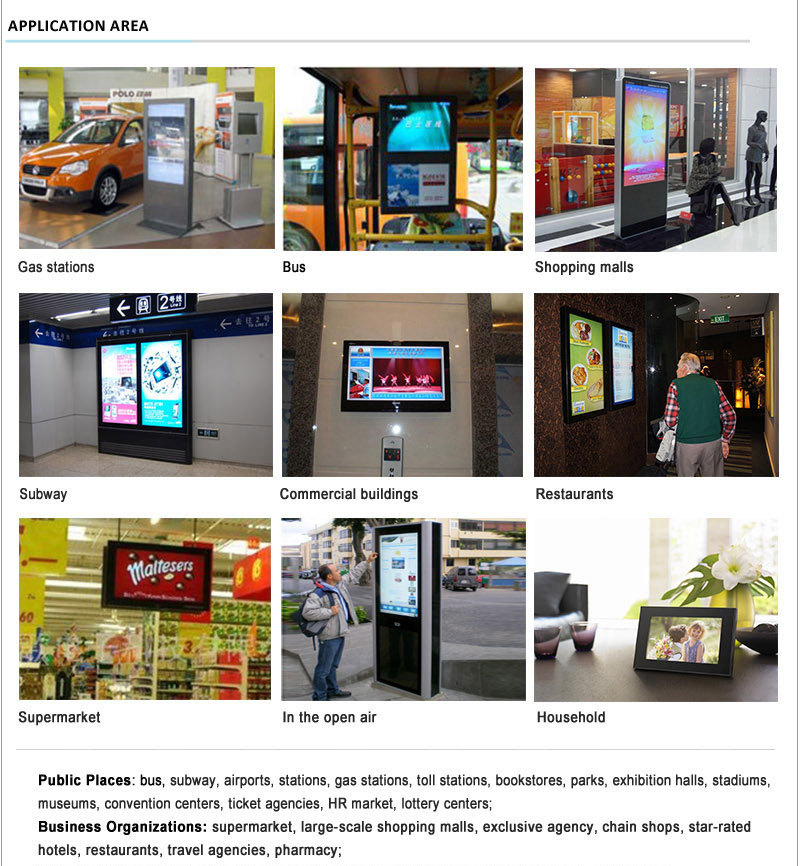 Nano Touch Foil Outdoor Touch Screen Kiosk 22 Inch Digital Advertising Screens