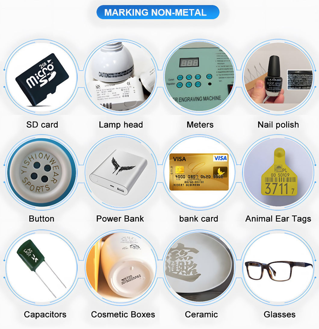 Fiber Laser Engraving Machine for Jewelry /Ring /Granite Stone Laser Engraving Blanks Stamp Making Machine