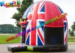 Flag Disco Party Commercial Bouncy Castles Full Painting For Kids