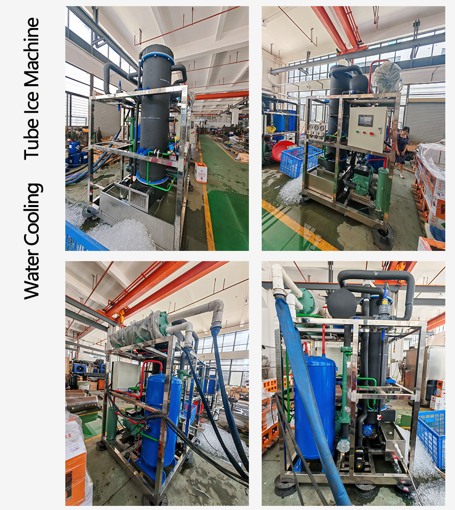 Water Inlet Pressure 0.1MPa-0.5MPa Industrial Ice Making Machine for Business Commercial Sale 1ton 1000kg Tube Ice Maker
