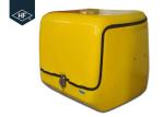 Waterproof Motorbike Food Delivery Box 139L Volume Shock Resistance Yellow Color