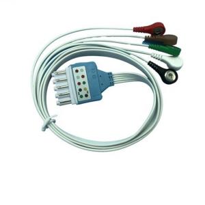Wholesale HP / PH 5 Leads 90cm Length 3 Clips Disposable ECG Cables from china suppliers