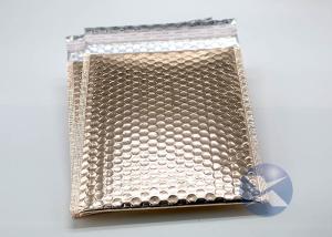 Wholesale Rose Gold Metallic Glamour Bubble Mailers Strong Protective Decorative Air Bubble Bags from china suppliers