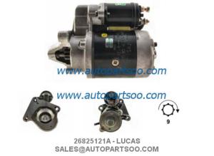 Wholesale 26825121A - LUCAS Starter Motor 12V 1.6KW 9T MOTORES DE ARRANQUE from china suppliers