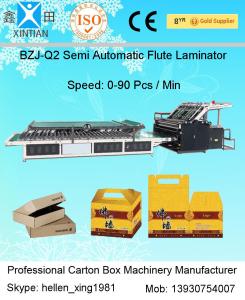 Wholesale Semi Automatic Cardboard Flute Laminator Machine 2 Layer Paper Laminating Machine from china suppliers