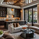 Modern Luxury Ready to Assemble Interior Furniture Flat Pack Cabinet Design