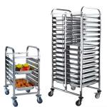 201 304 Stainless Steel Bakery Oven Trolley For Freezing ss tray trolley