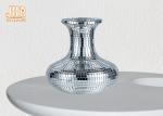 Decorative Silver Mosaic Glass Polystone Centerpiece Table Vase Flower Pots