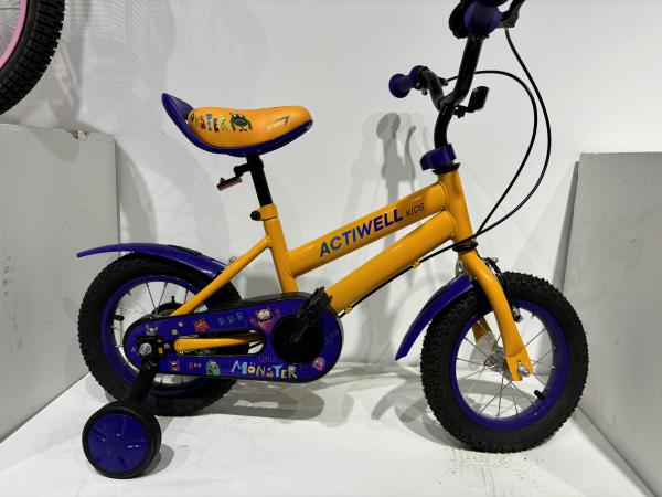 Aluminum Alloy Frame Steel Lightweight Kids Bikes With 4 Wheels 12 Inch Children