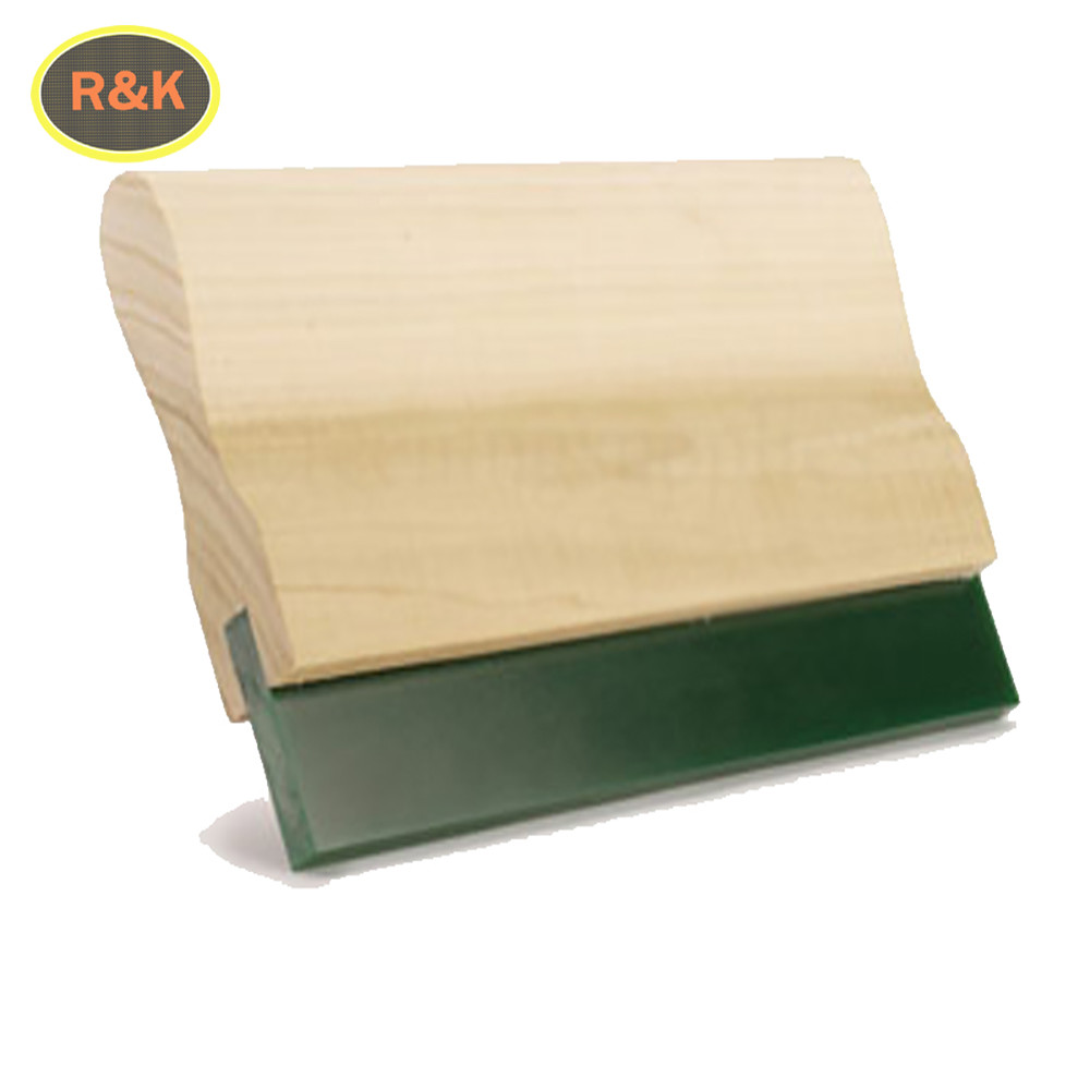 Wooden Holder Screen Printing Rubber Squeegee Blade For T- Shirt Printing