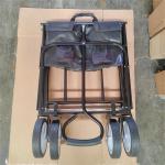 Stainless Steel Shopping Beach Garden Collapsible Pull Trolley Folding Outdoor