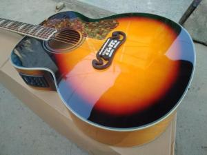 Wholesale 2018 New sunburst G200 acoustic guitar Chibson GB200 VS electric acoustic guitar fishman presys blend mic &amp; hardcase from china suppliers