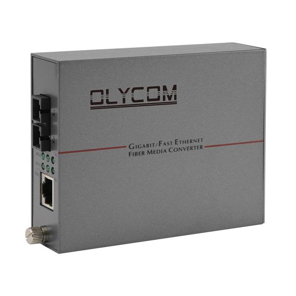 PoE Fiber Media Converter 20KM Megabit 30W Active PoE 48V Output SC Port