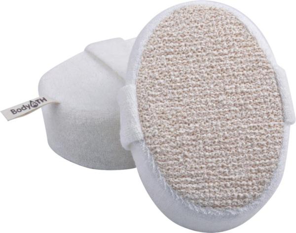 Dot Hemp Polyester Terry body scrubber for shower , Natural Pad For Skin