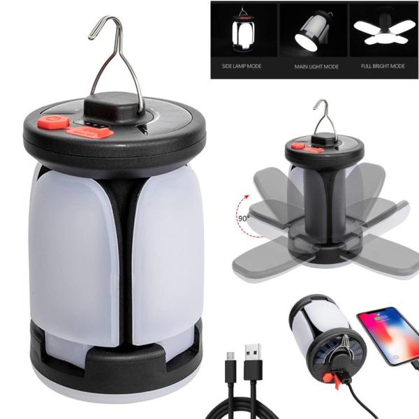 500lumens LED Rechargeable Camping Light Portable Emergency Bulb