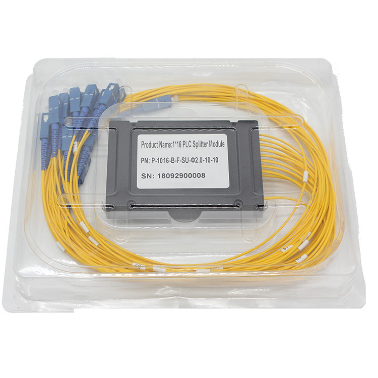 G657 Fiber Optical Plc Splitter 1x32 Wide Operating Wavelength