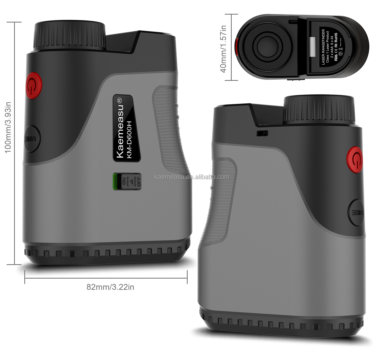 golf laser rangefinder telescope Mounted Range Finder mini handheld laser rangefinder slope