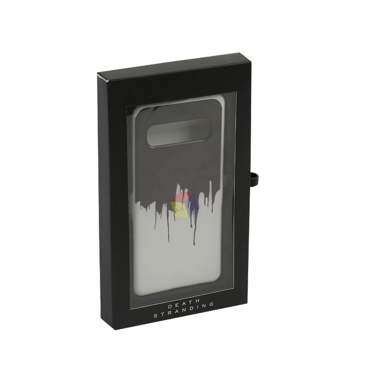 Recyclable Electronic Packaging Box Eco Friendly Sliding Drawer With Clear Window