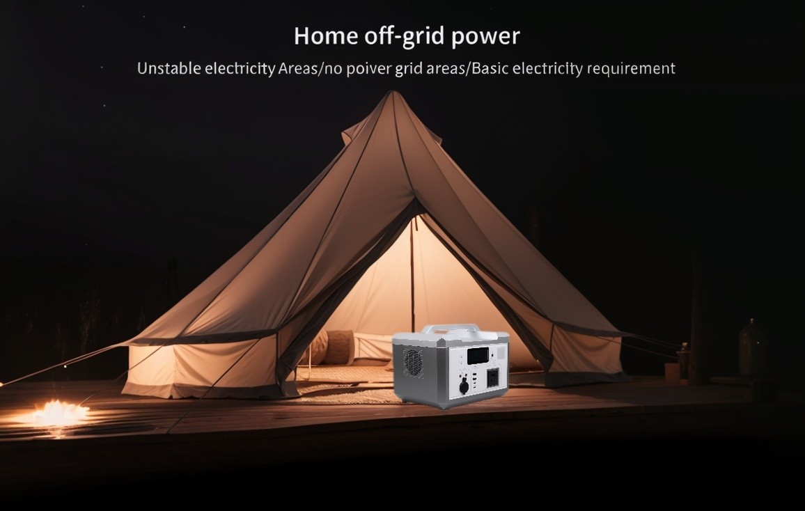 Silver Shell Ultra Output Power 600W EU Adapter Charging Power Bank With LCD Displays Screen For Outdoor RV Camping