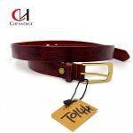 Practical Antiwear Copper Buckle Belt , Multipurpose Brass Buckle Leather Belt