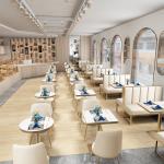 Iron Restaurant Dining Table And Chairs 120cm 4 Person Seats Elegant