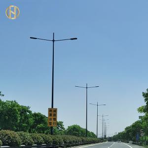 Wholesale Round / Conical Shape Street Light Pole Q235B Single Arm Light Pole from china suppliers