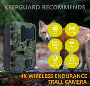 Wholesale KW866 WIFI Hunting trail Camera waterproof IP67 OEM/ODM 512GB Storage SD Memory Card 32MP 4K from china suppliers