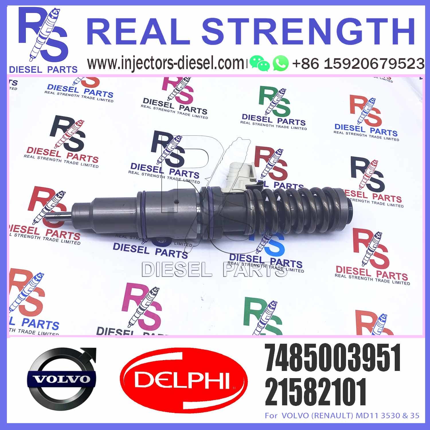 Diesel Fuel Common Rail Injector 21582101 7421644602 7485003951 For E3.18 E3.0 E3.1 New Technology